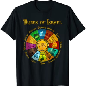 12 Twelve Tribes Of Israel Hebrew Jewish Israelite Nation T-Shirt
