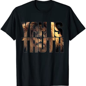 Yah Is Truth Hebrew Israelite Lion of Judah Jewish Jew T-Shirt